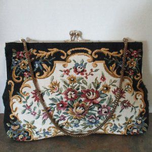 Vintage Tapestry  Evening Bag